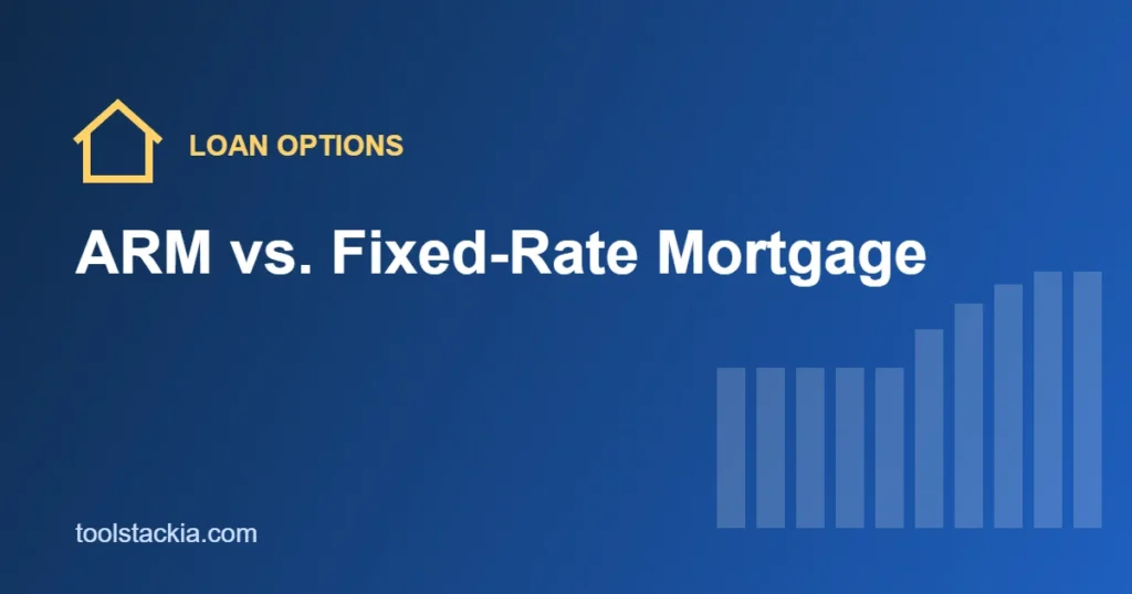Chart illustrating an adjustable mortgage rate changing after the fixed period