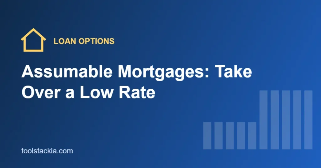 Illustration for a guide to assuming a low-rate FHA, VA or USDA mortgage