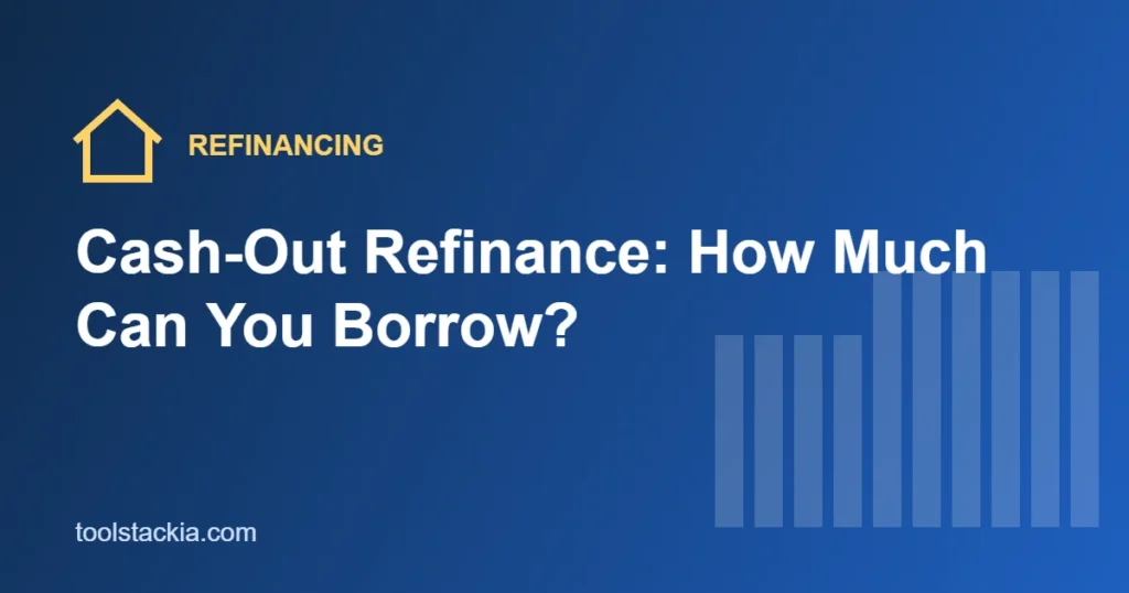 Illustration for a guide to cash-out refinance limits and costs