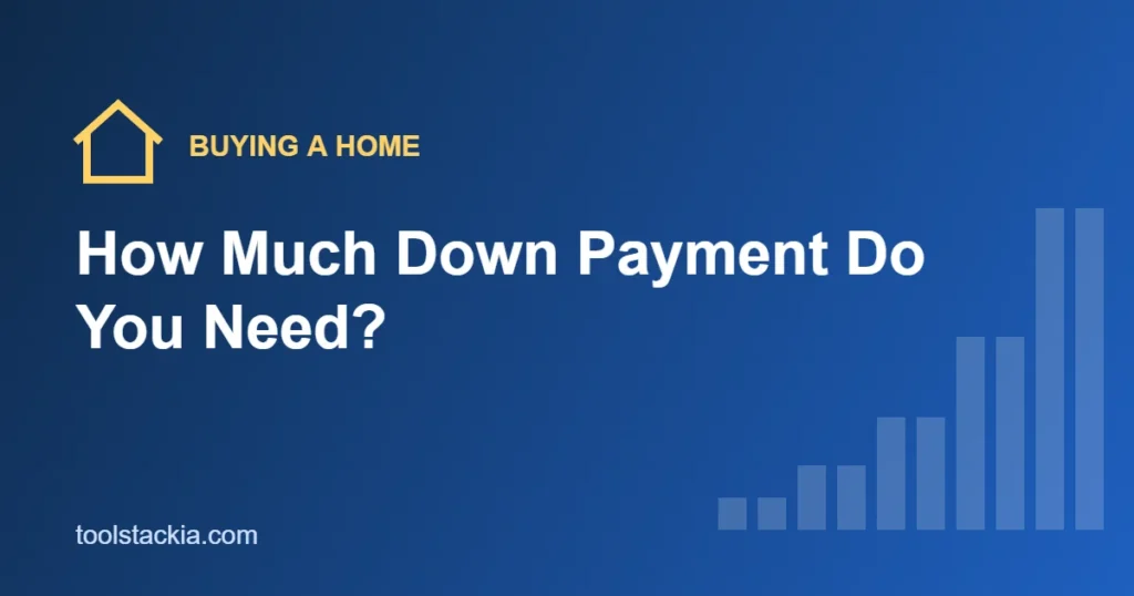 Illustration comparing 3%, 5%, 10% and 20% down payments