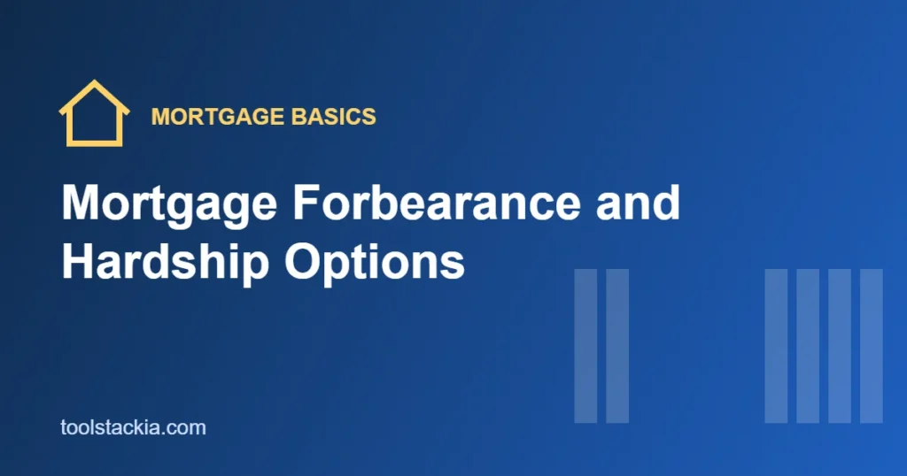 Illustration for a guide to mortgage forbearance and hardship options