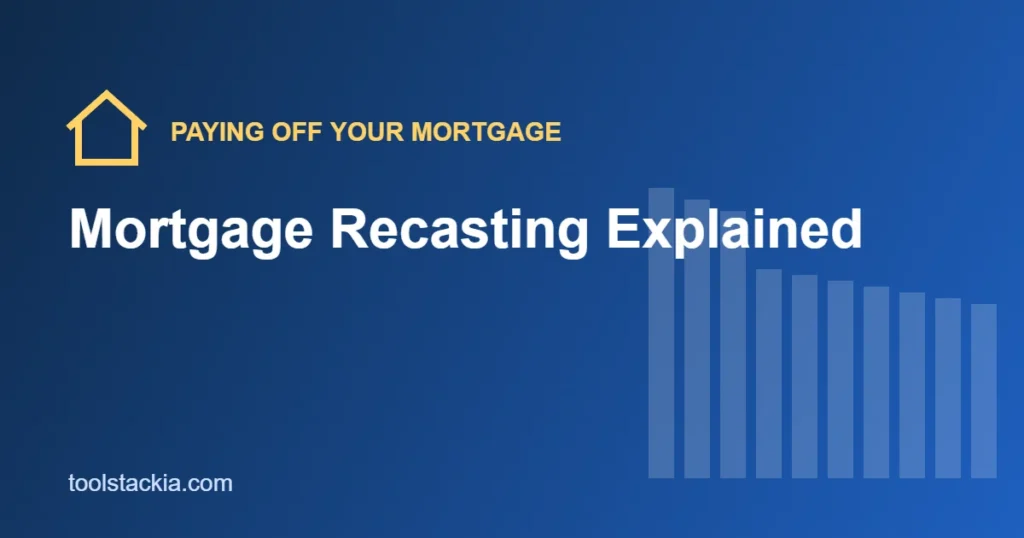 Illustration for a guide to mortgage recasting after a lump-sum payment